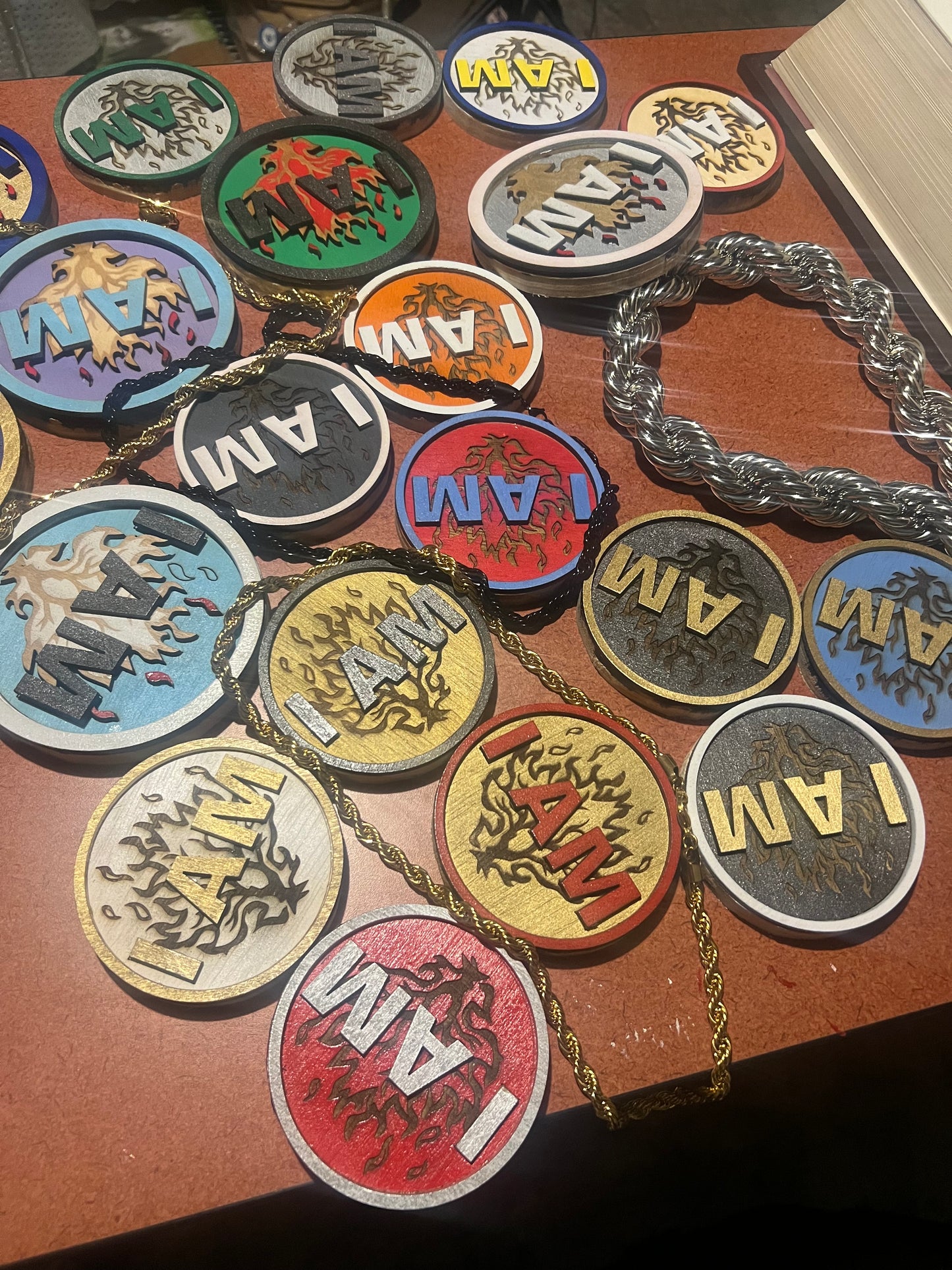 I AM Medallion or Customize with Rope Chain