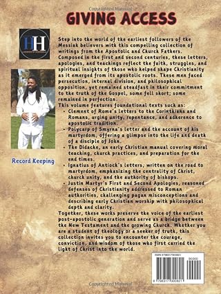 Church Fathers Letters Volume 1 Large Print from the First and Second Century