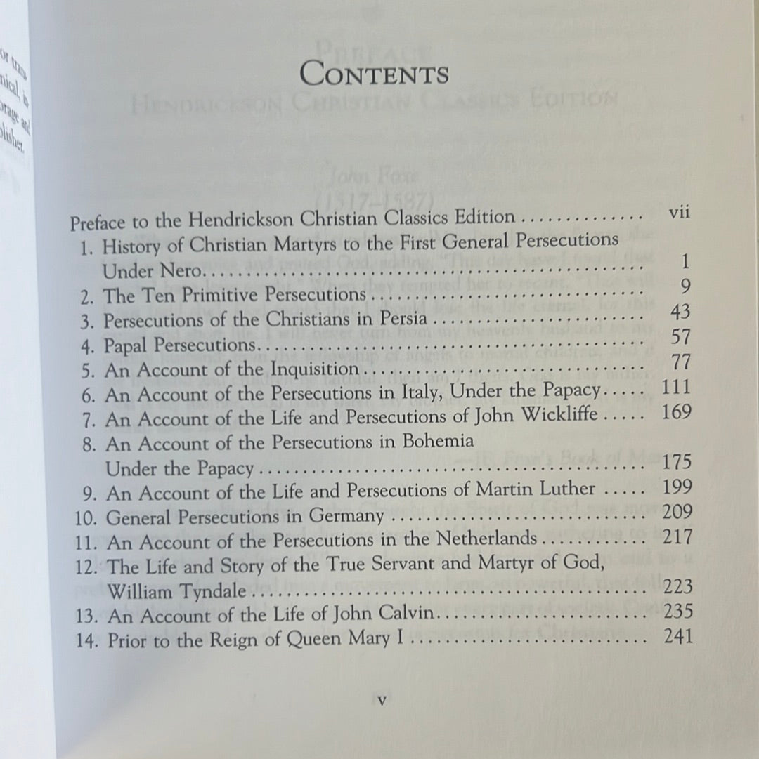 Foxe’s Book of Martyrs update or Original Print 1684