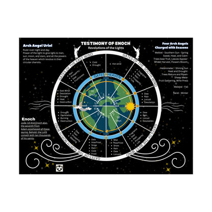Testimony of Enoch Cosmology Wall Art - Revolution of Lights