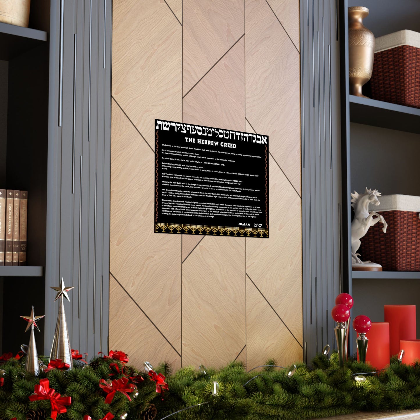 Hebrew Creed Poster — The Israelite Conclusion Who is God