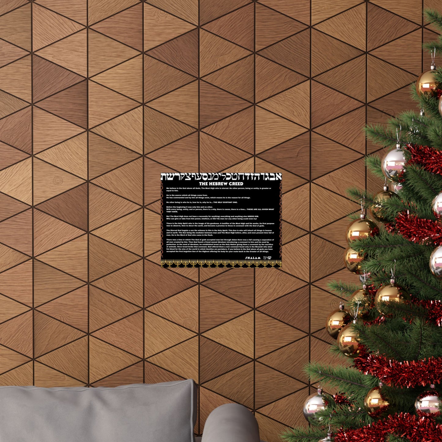 Hebrew Creed Poster — The Israelite Conclusion