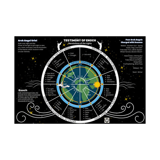 Testimony of Enoch Cosmology Wall Art - Revolution of Lights