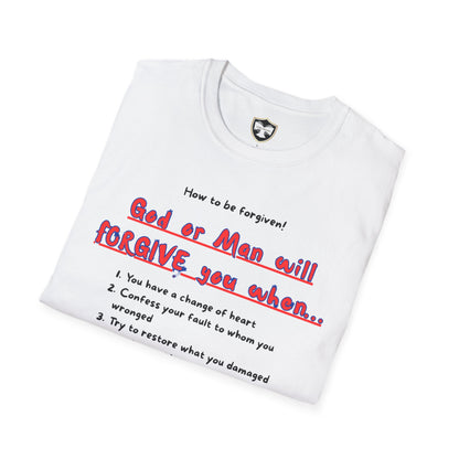 Inspirational Forgiveness T-Shirt - God & Man Will Forgive You