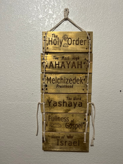 Ahayah Bahasham Yashaya Wall Hanger