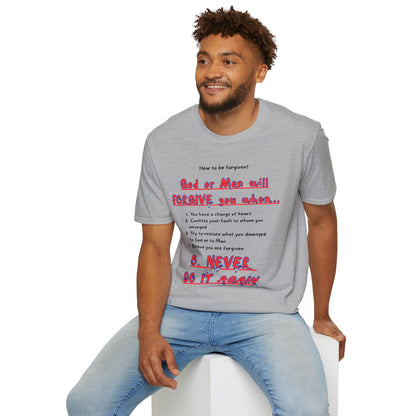 Inspirational Forgiveness T-Shirt - God & Man Will Forgive You