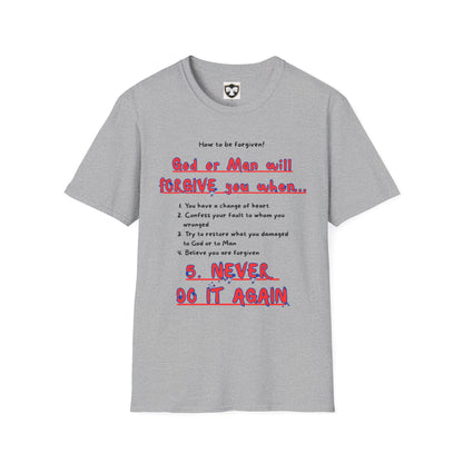 Inspirational Forgiveness T-Shirt - God & Man Will Forgive You
