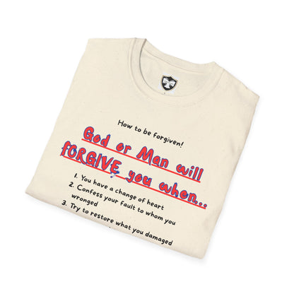 Inspirational Forgiveness T-Shirt - God & Man Will Forgive You