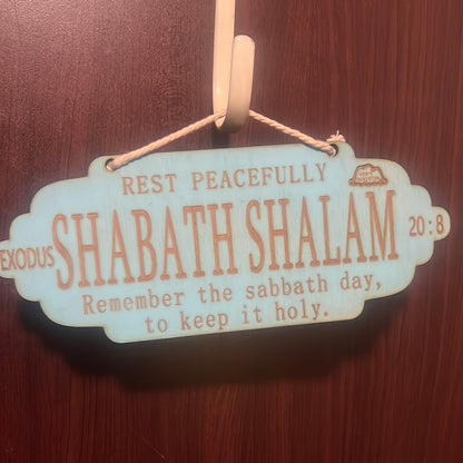 Shabath Shalam Wall Hanger
