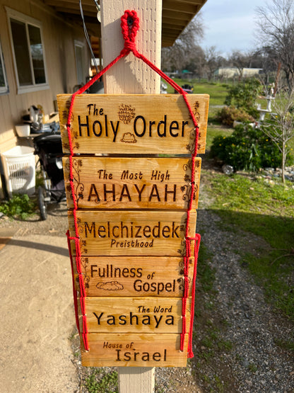 Ahayah Bahasham Yashaya Wall Hanger