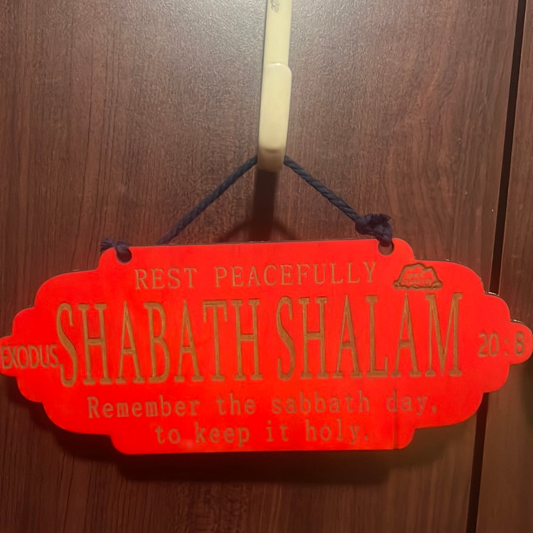 Shabath Shalam Wall Hanger